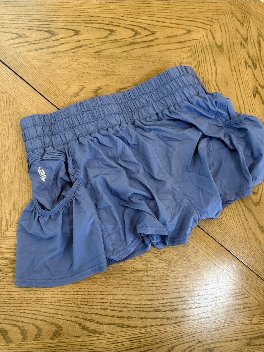 Free People Movement Light Blue Women’s Athletic Shorts - Picture 3 of 3